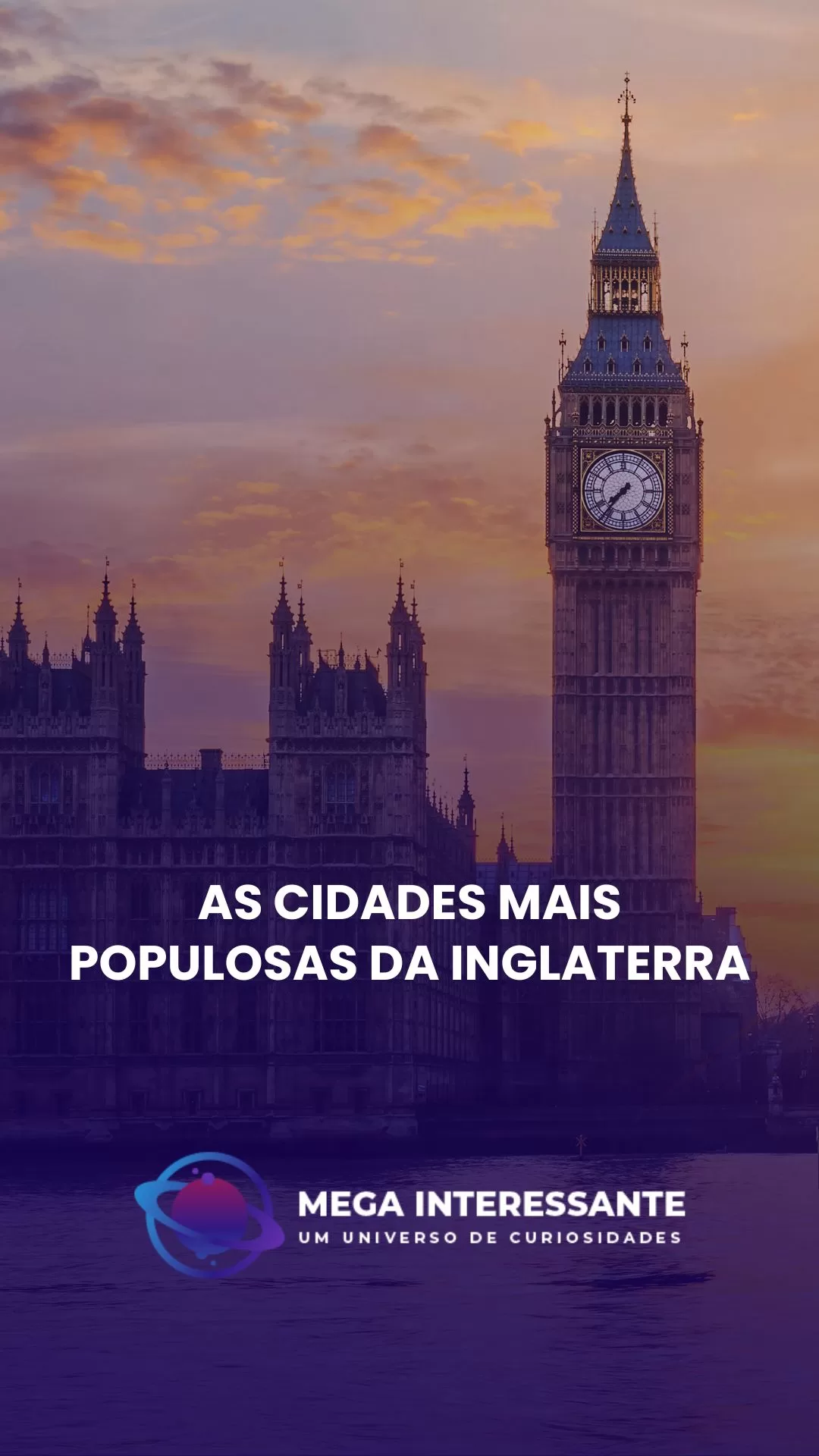 As cidades mais populosas da Inglaterra