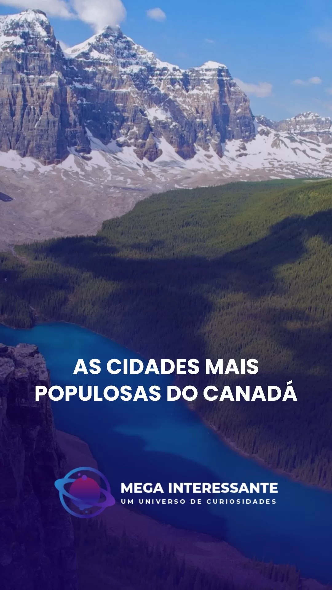 As cidades mais populosas do Canadá